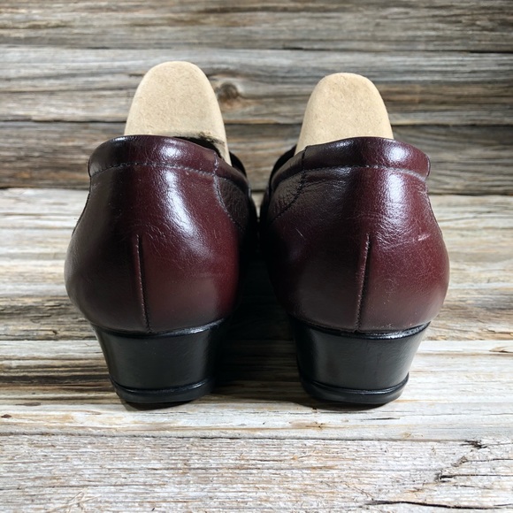 SAS Easier Brown Leather Loafer Slip On Women 8.5 NARROW Comfort Orthopedic - Picture 6 of 8